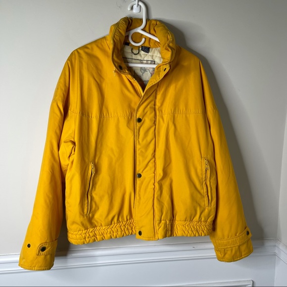 Vintage Other - Vintage Mighty Mac yellow zip up bomber jacket size 42